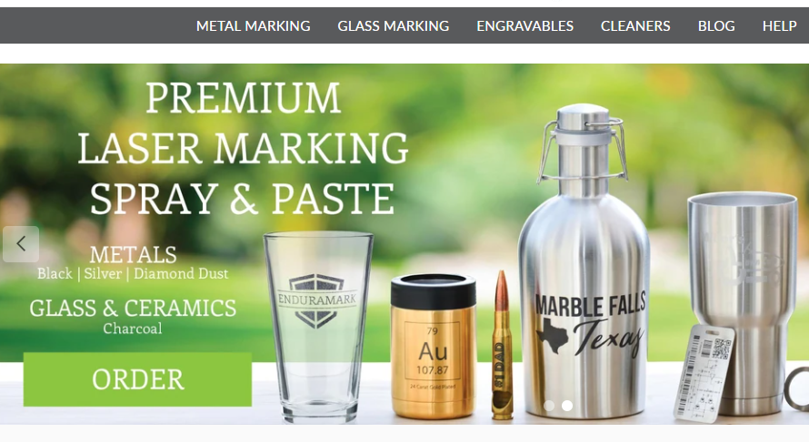 New marking sprays for laser engraving metals, glass and ceramics.