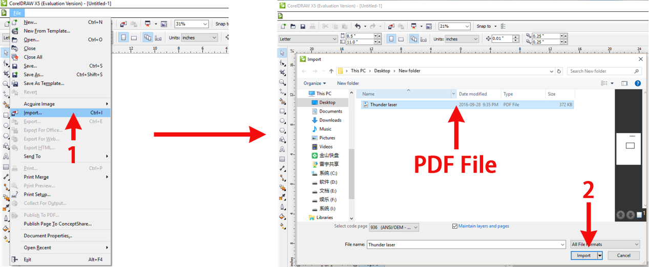 Pdf import