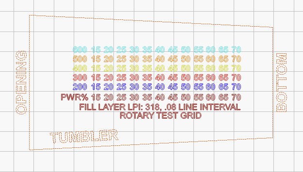 Lightburn Material Test File Card